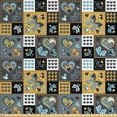 thumbnail image 1 of Ambesonne Butterfly Fabric by the Yard Upholstery, Butterfly Heart Retro, 10 Yards, Multicolor, 1 of 4