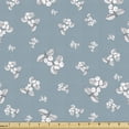 thumbnail image 1 of Vintage Sofa Upholstery Fabric by the Yard, Repetitive Hand Drawn Sketch Winter Berries and Leaves, Decorative Fabric for DIY & Home Accents, 5 Yards, Slate Blue Grey by Ambesonne, 1 of 4