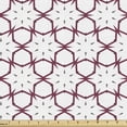 thumbnail image 1 of Ambesonne Vintage Fabric by the Yard Upholstery, Connected Composition Art, 3 Yards, White and Dried Rose, 1 of 5