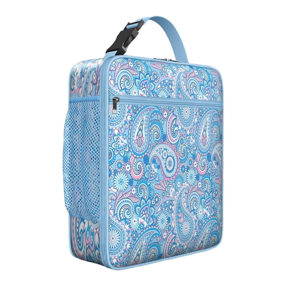 Vintage Soft Cooler Lunch Bag, Reusable Insulated Meal Tote for Office, Travel, Picnic – Boho Chic Design