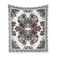 thumbnail image 1 of Vintage Soft Flannel Fleece Blanket, Curlicues and Floral Elements Colorful Oriental Composition Middle Eastern Folklore, Cozy Plush for Indoor and Outdoor Use, 60" x 80", Multicolor, by Ambesonne, 1 of 5