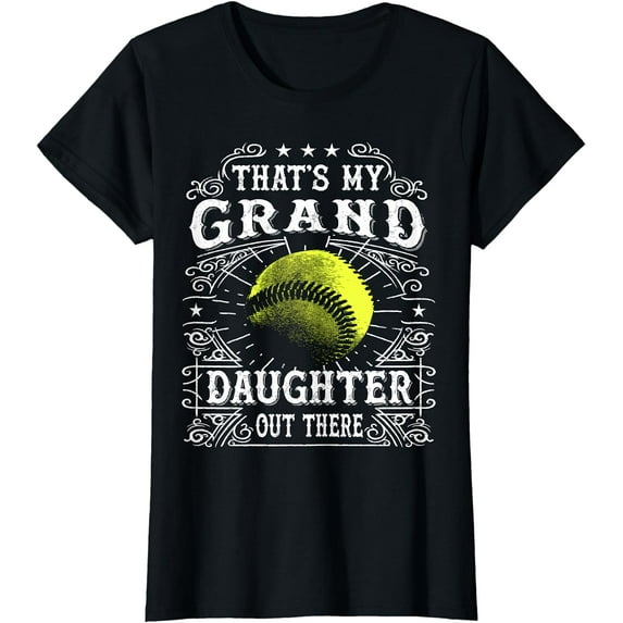 Vintage Softball Grandpa and Grandma Gifts Shirts T-Shirt