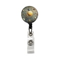 thumbnail image 1 of Vintage Solar System Map Retractable Reel ID Badge Key Card Name Tag Holder with Clip, 1 of 7