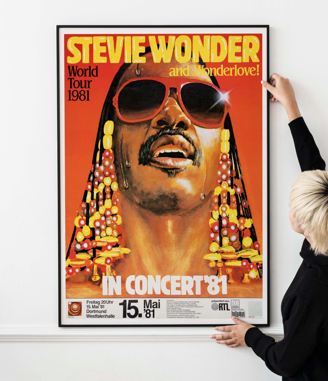 Vintage Soul Concert Poster, Retro Rnb Funk Music Print, Unframed