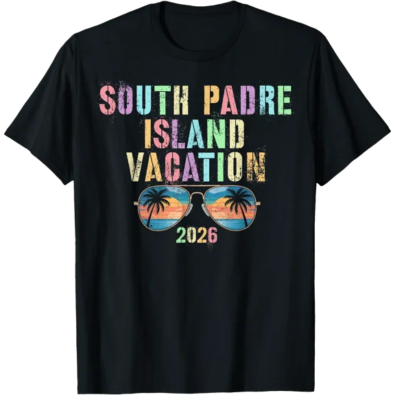 Vintage South Padre Island Vacation 2026 Vacay Swim Travel T-Shirt