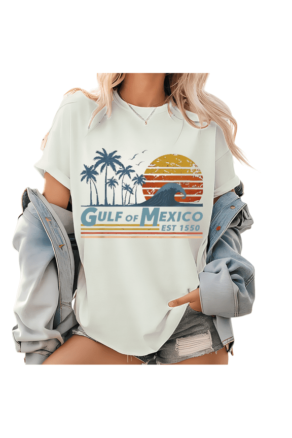 Vintage Southern States Printed Tee - Texas Alabama Mississippi Gulf Coast Shirt