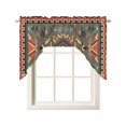 thumbnail image 1 of Vintage Southwest Kitchen Swag Valances for Windows, Ethnic Modern Geometric Swag Valances Curtains for Living Room, Rod Pocket Window Treatments for Bathroom, Bedroom, Cafe, 56"x36", 1 of 6