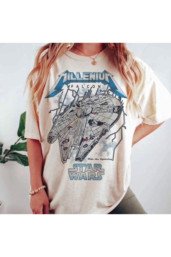 Vintage Spaceship Graphic Comfort Colors Shirt for Disneyland and Disneyworld Trips 2025