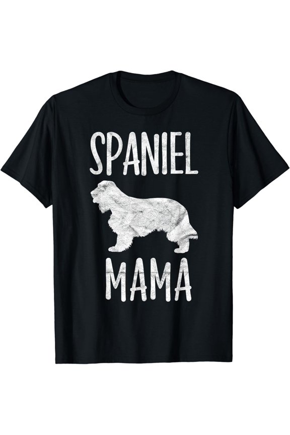 Vintage Spaniel Mom Gift Dog Owner English Cocker Pet Mother T-Shirt