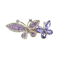thumbnail image 1 of Vintage Sparkly Hair Barrettes, Decorative Hair Clips French Navy Blue Rhinestone Barrettes, Crystal Flower Hair Pins Hair Accessories for Women Girls, 1 of 4