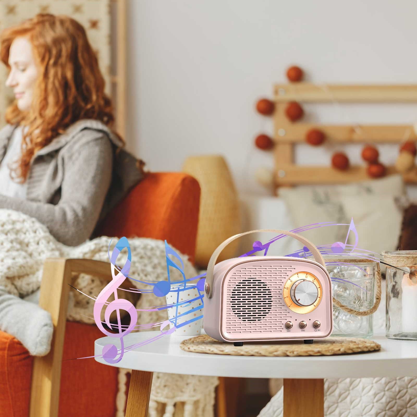 Vintage Speakers Mini Wireless Speakers With Clear Stereo And Rich