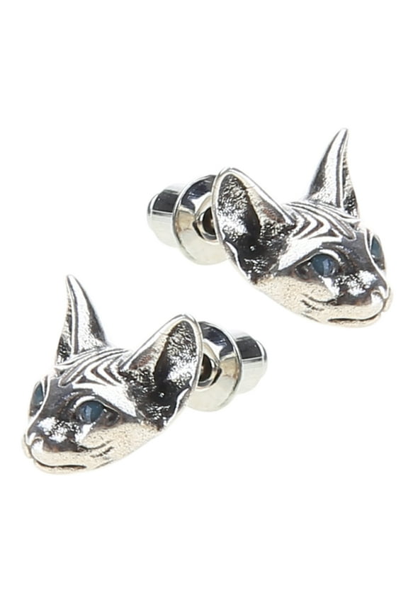 Vintage Sphink for Cat Studs Earrings Women Ear Studs Ear Piercing Cartilage Jew