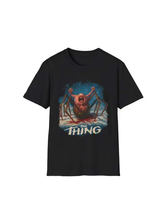 Vintage Spider Head 1982 Unisex T-Shirt, Retro Arachnid Tee, Classic Horror