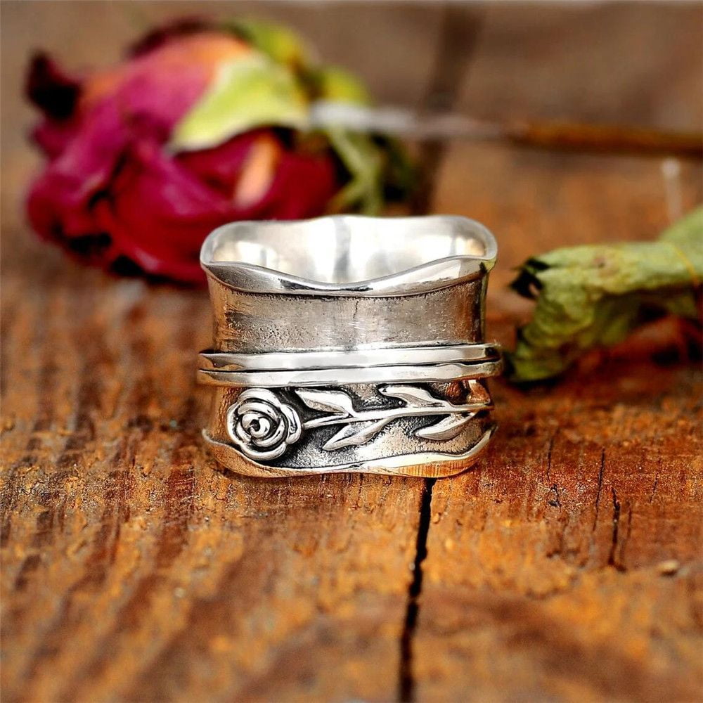 Vintage Spinning Rings Fidget Anxiety Relief Ring Spinner Ring Rotate Freely Fose Flower Ring 6 c86103b3 40c0 4cb4 8bd8 cab45bcc0872.90ebea5c51dd29047389e0083026932b