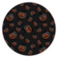 thumbnail image 1 of Vintage Spooky Halloween Night Tablecloth - Elastic Fitted Waterproof Cover with Pumpkin Bat Print,44 inch Round Elastic Tablecloth, 1 of 7