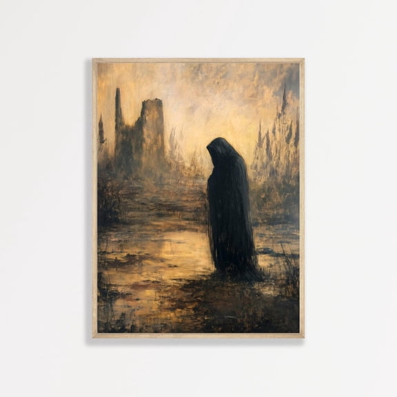 Vintage Spooky Wall Art Moody Macabre Decor Home Decor