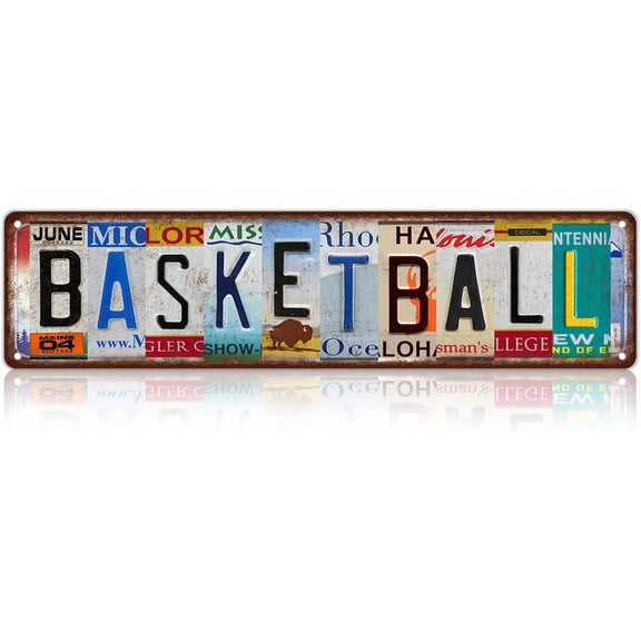 Vintage Sport Metal Tin Signs Baseball Street Signs Man cave Home Room Bar Wall Decor 16 x 4 Inches