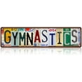 thumbnail image 1 of Vintage Sport Metal Tin Signs Gymnastics Street Signs Man cave Home Room Bar Wall Decor 16 x 4 Inches, 1 of 5