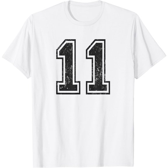 Vintage Sport Number 11 Eleven T-Shirt