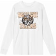 thumbnail image 1 of Vintage Sport West Side Tigers Adult White Crew Neck Long Sleeve Tee-Small, 1 of 3