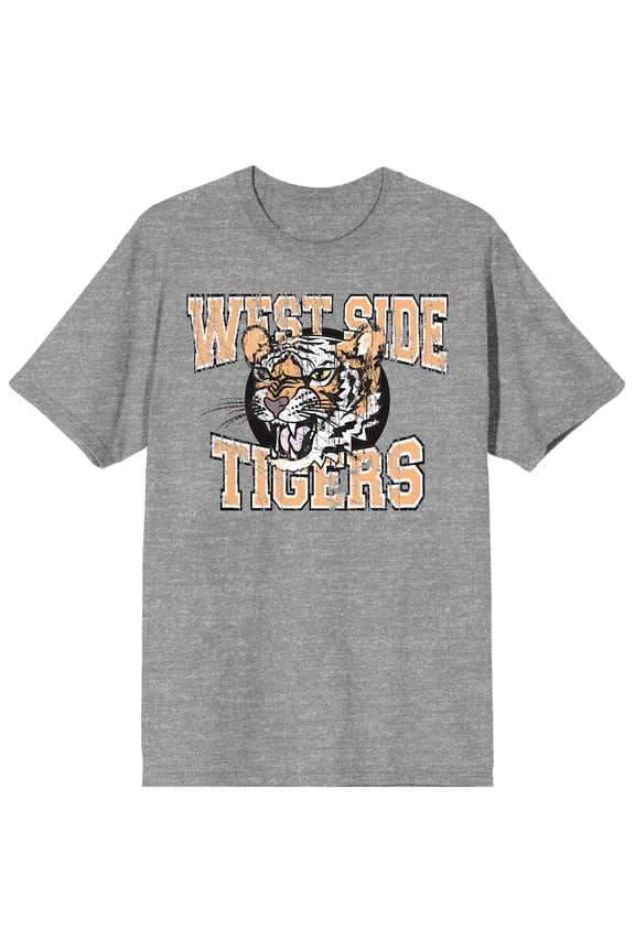 Vintage Sport West Side Tigers Men's Heather Gray T-Shirt-XXL