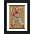 thumbnail image 1 of Vintage Sports 17x24 Black Ornate Wood Framed with Double Matting Museum Art Print Titled - Cornell Baseball, 1 of 4