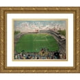 thumbnail image 1 of Vintage Sports 18x15 Gold Ornate Wood Framed with Double Matting Museum Art Print Titled - New York Polo Grounds, 1 of 4