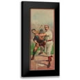 thumbnail image 1 of Vintage Sports 8x14 Black Modern Framed Museum Art Print Titled - At Bat, 1 of 5