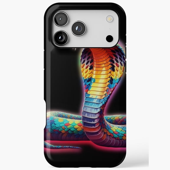 Vintage Sports Car Racing Snake Cobra Graphic Phone Case 11 through 17 Pro Max