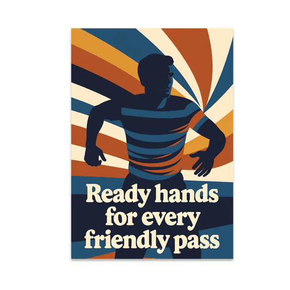 Vintage Sports Wall Art - Football Enthusiast - 13x19 Poster Print