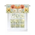 thumbnail image 1 of Vintage Spring Floral Curtain Valances for Windows, Watercolor Pastoral Summer Botanical Kitchen Valance Window Treatment, Light Filtering Block Curtains for Bathroom/Bedroom/Living Room 42'' x 12'', 1 of 9