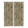 thumbnail image 1 of Vintage Spring Floral Kitchen Curtains Window Panels, Farmhouse Flowers Green Vintage Insulated Window Treatment Curtain, Grommet Curtains for Bedroom/Living Room/Bathroom, 2 Piece 42"Wx84"L, 1 of 8