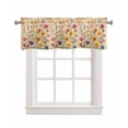 thumbnail image 1 of Vintage Spring Floral Kitchen Valances for Windows Farmhouse Linen Window Valance Curtain for Living Room Window Treatment Summer Botanical Pastoral Flowers Valance Rod Pocket Topper, 60 x 18 Inch, 1 of 6