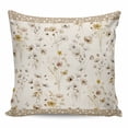 thumbnail image 1 of Vintage Spring Floral Pillow Covers 16x16 Inch Decorative Throw Pillow Cover, Farmhouse Botanical Rustic Sofa Pillowcases Accent Cushion Case Home Decor Bedroom Living Room, 1 of 6
