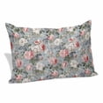thumbnail image 1 of Vintage Spring Floral Pillow Covers, Linen Long Throw Pillow Case, Summer Botanical Watercolor Holiday Pillow Protector Decorative Cushion Cover for Living Room/Bedroom 20" x 30", 1 of 8