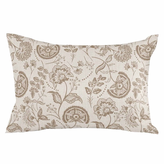 Vintage Spring Floral Throw Pillow Cover 20 x 36 Inch Decorative Pillow Cover Summer Farmhouse Botanical Lumbar Pillowcase Seasonal Rectangle Cushion Case for Couch Sofa Bed Living Room