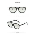 thumbnail image 1 of Vintage Square Frame Sunglasses - Classic Mid-Century Business Eyewear for Men, Double Bridge, European/American Style, 1 of 7