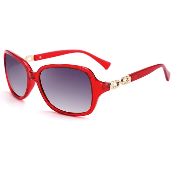 Vintage Square Polarized Sunglasses for Women UV400 Travel Driving Fashion Arcuate Sunglasses