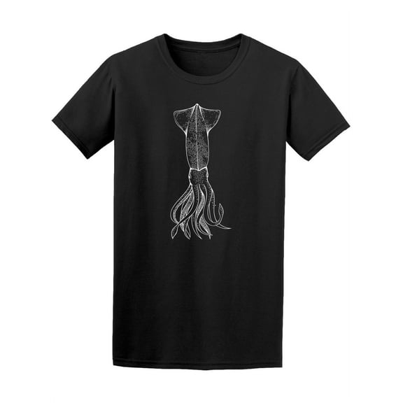 Vintage Squid Sketch T-Shirt Women -Image by Shutterstock, Female x-Large