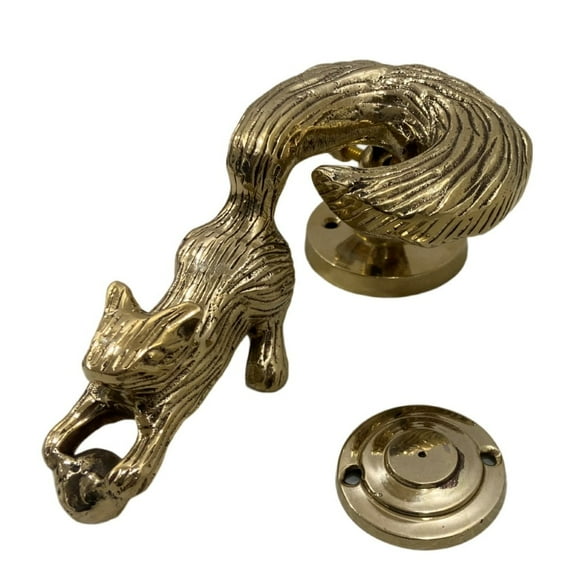 Vintage Squirrel 7 inches Tall Solid Brass Door Knocker Antique Design Door Knockers Brass Handle Pull Home Dcor Accessories Vintage King Royal gate pullers