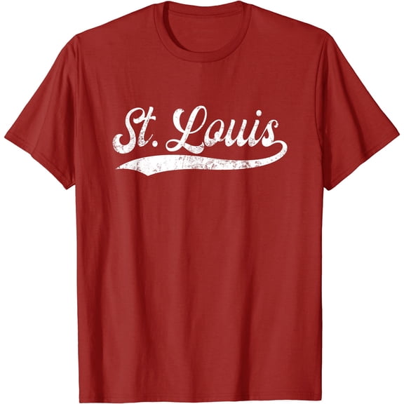 Vintage St Louis Missouri Distressed MO Apparel T-Shirt