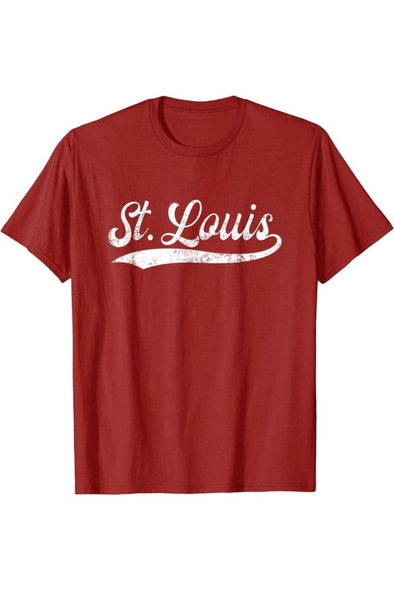 Vintage St Louis Missouri Distressed MO Apparel T-Shirt