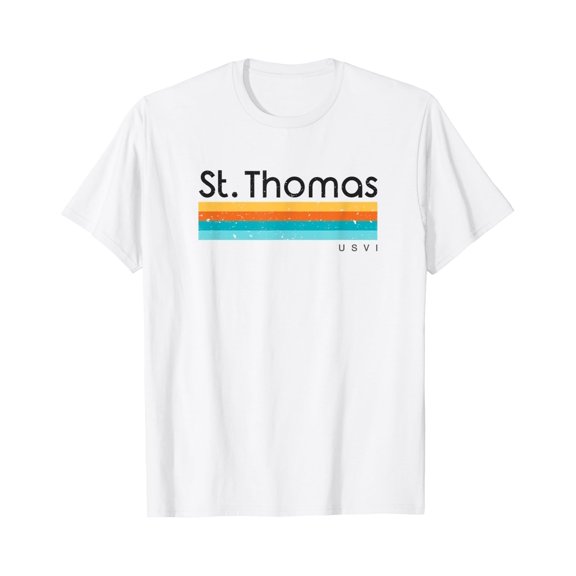 Vintage St. Thomas USVI Retro Design T-shirt