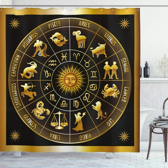 Vintage Stall Shower Curtain, Retro Cinema Movie Vintage Paper Texture Hollywood Stars Theme Image Print, Fabric Bathroom Decor Set with Hooks, Brown Ecru Grey