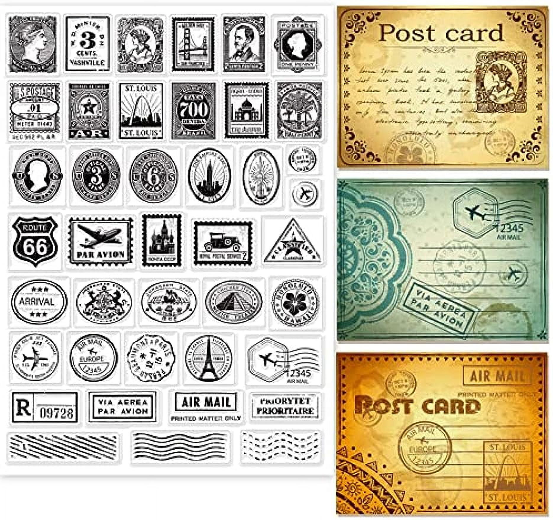 Vintage Stamps Clear Stamps for DIY Scrapbooking Decor Letters ...