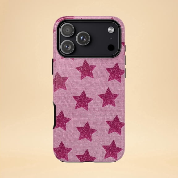 Vintage Star Pattern Phone Case Fits iPhone Samsung Galaxy Shockproof Hard Shell Retro Celestial Gift