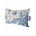 thumbnail image 1 of Vintage Starfish Outdoor Head Resting Pillows with Insert Coral Seahorse Shell 1 Pack Waterproof Lumbar Pillows with Adjustable Elastic Strap for Patio Recliner Chaise Beach Chair, 11"x16", 1 of 4