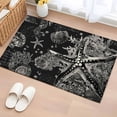 thumbnail image 1 of Vintage Starfish Washable Small Entryway Area Rugs 2'x3', Coral Seahorse Shell Low Pile Throw Rug Non-Slip Sturdy Edge Binding Carpet for Front Door Floor Room Entry, 1 of 9