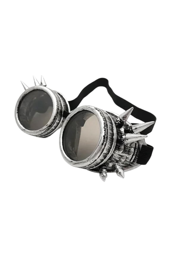 Vintage Steampunk Goggles Glasses Cosplay Punk Gothic with Rotating Gears & Gradient Lenses, Retro Sunglass Goggles for Mad Scientist Costume & Outdoor Parties