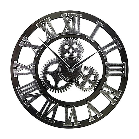 Vintage Steampunk Industrial Decor Gear Clock European Retro Clock Christmas Decorations for Home Of The Day